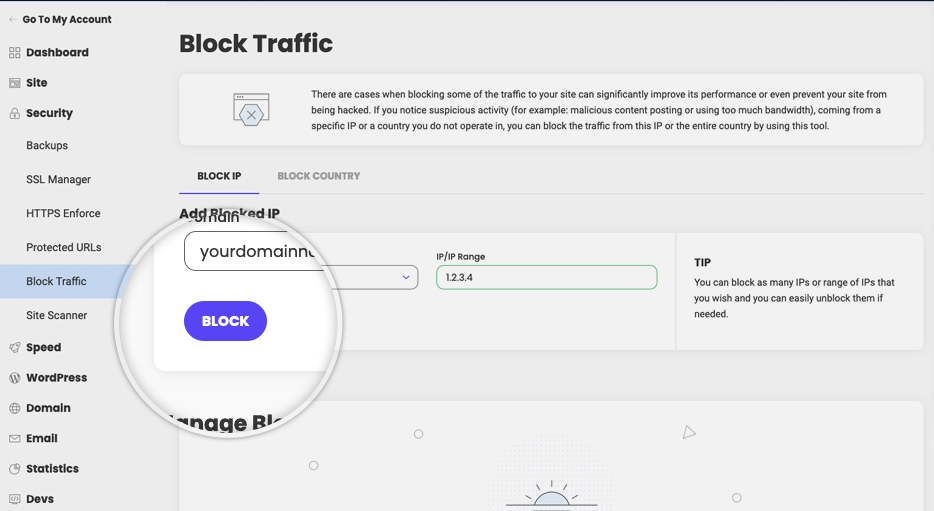 How to block IPs from accessing my site?