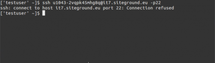 "SSH Connection Refused" error in Mac Terminal