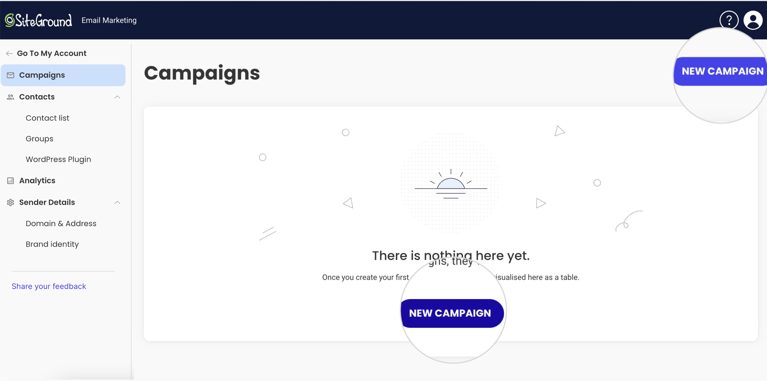 How to create a new campaign using SiteGround Email Marketing