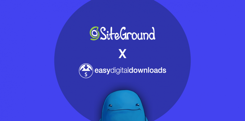 image announcing the partnership between SiteGround and Easy Digital Downloads