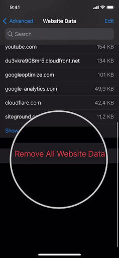 How to clear cache on Safari - Remove All Website data