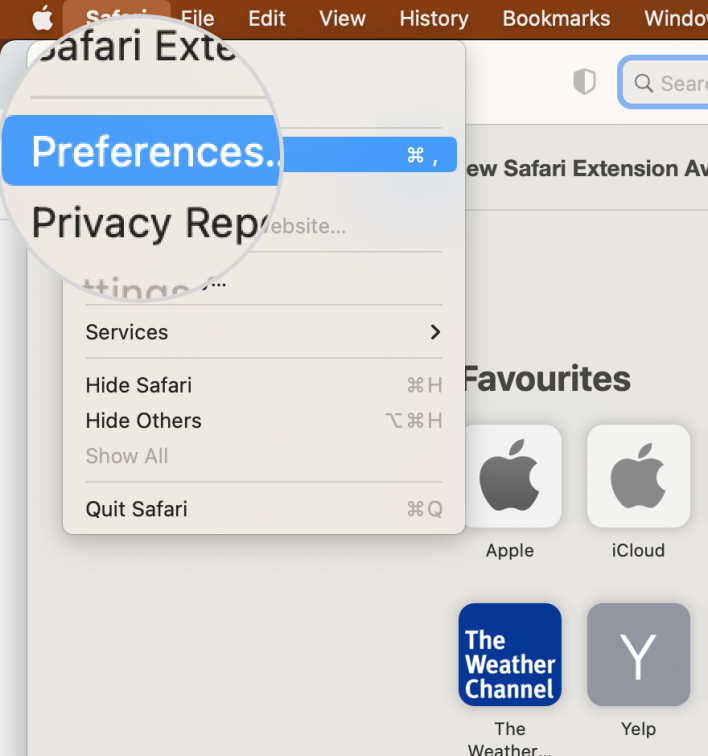 Safari Preferences