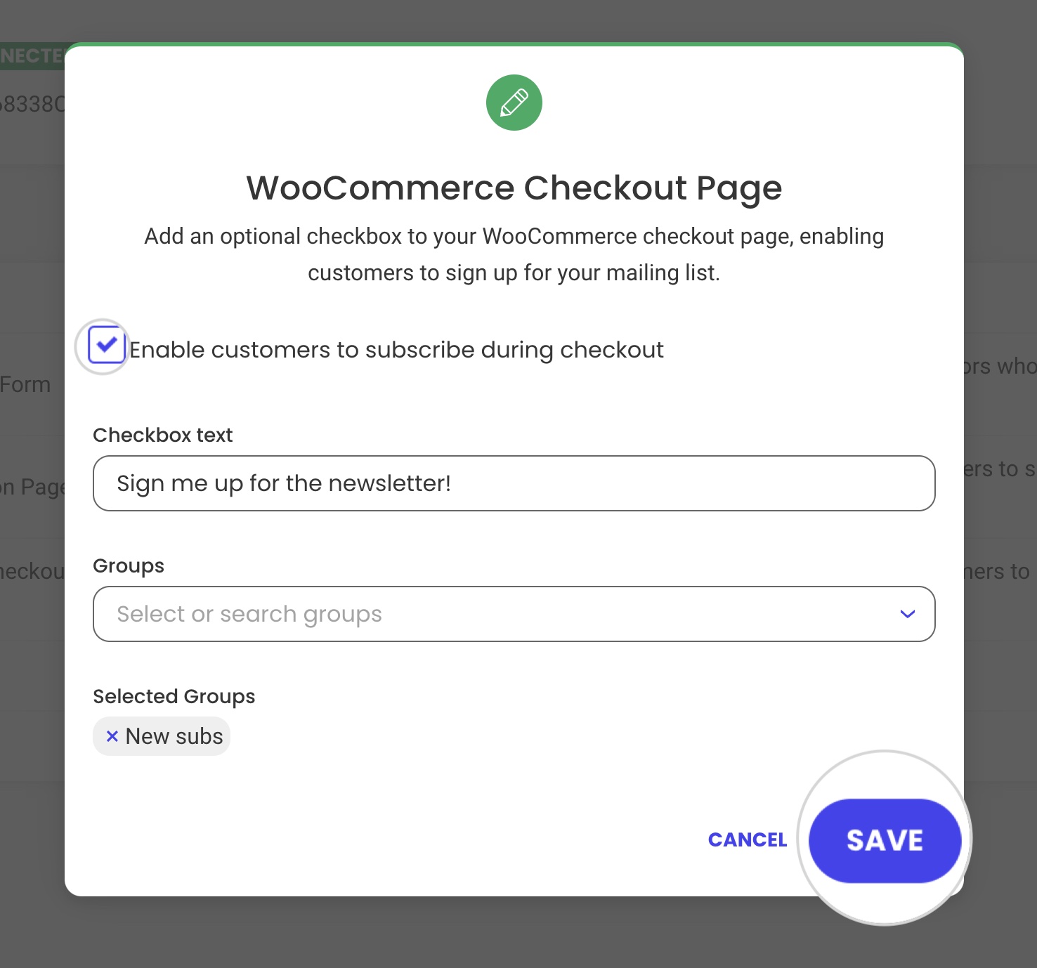 How to confirm adding a newsletter checkbox on a WooCommerce checkout page