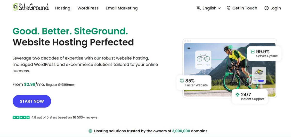 SiteGround Homepage