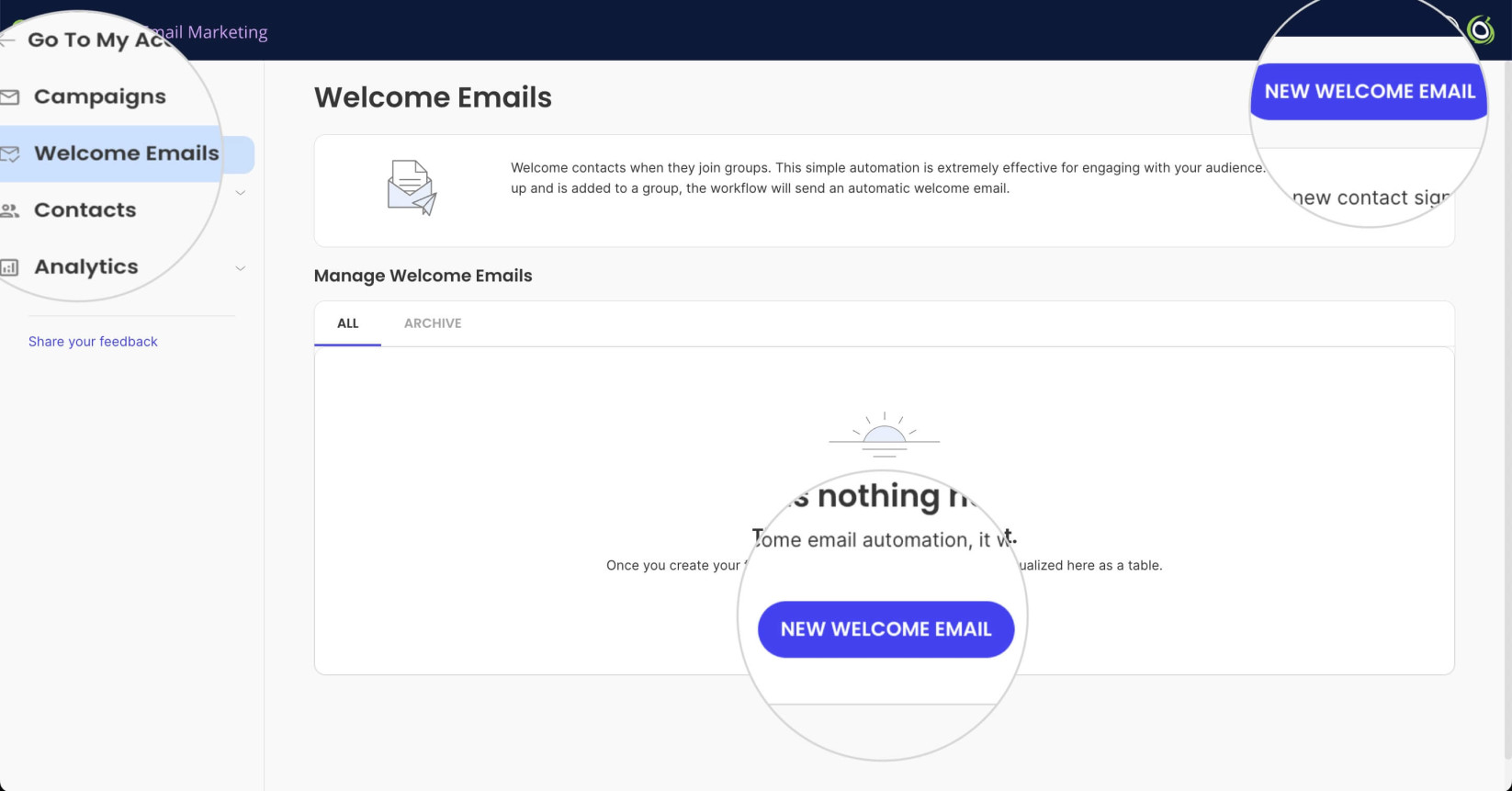 How to create a Welcome Email in Email Marketing